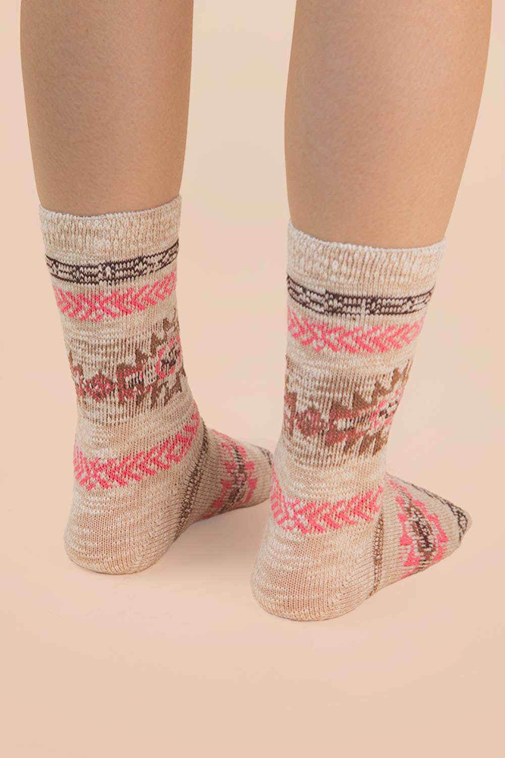 Aztec Graphic Cozy Crew Socks