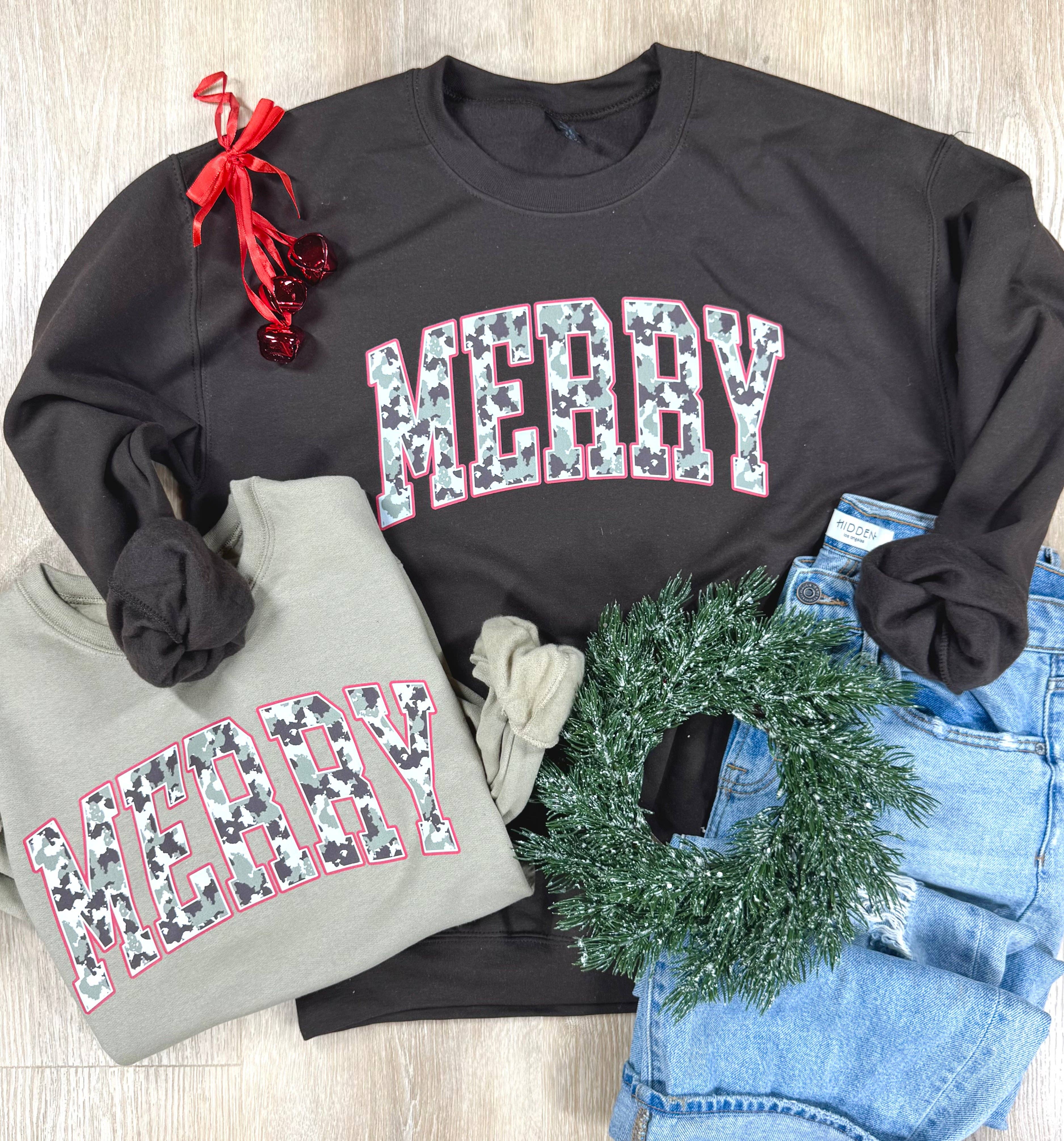 Camo Merry Sweatshirts