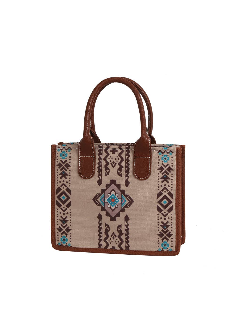 Aztec Pattern Fringe Tote