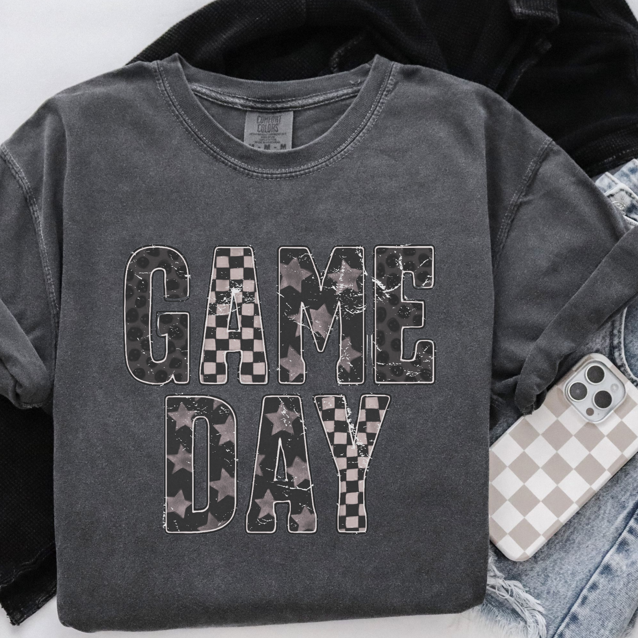 Game Day Grunge Graphic Sweatshirt