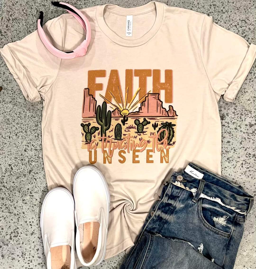 Faith is trusting the unseen graphic