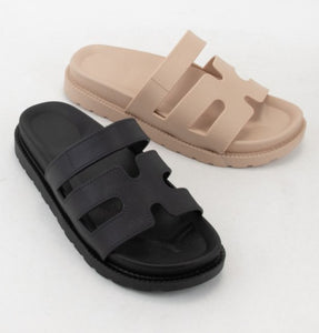 Tan Cutout Sandal