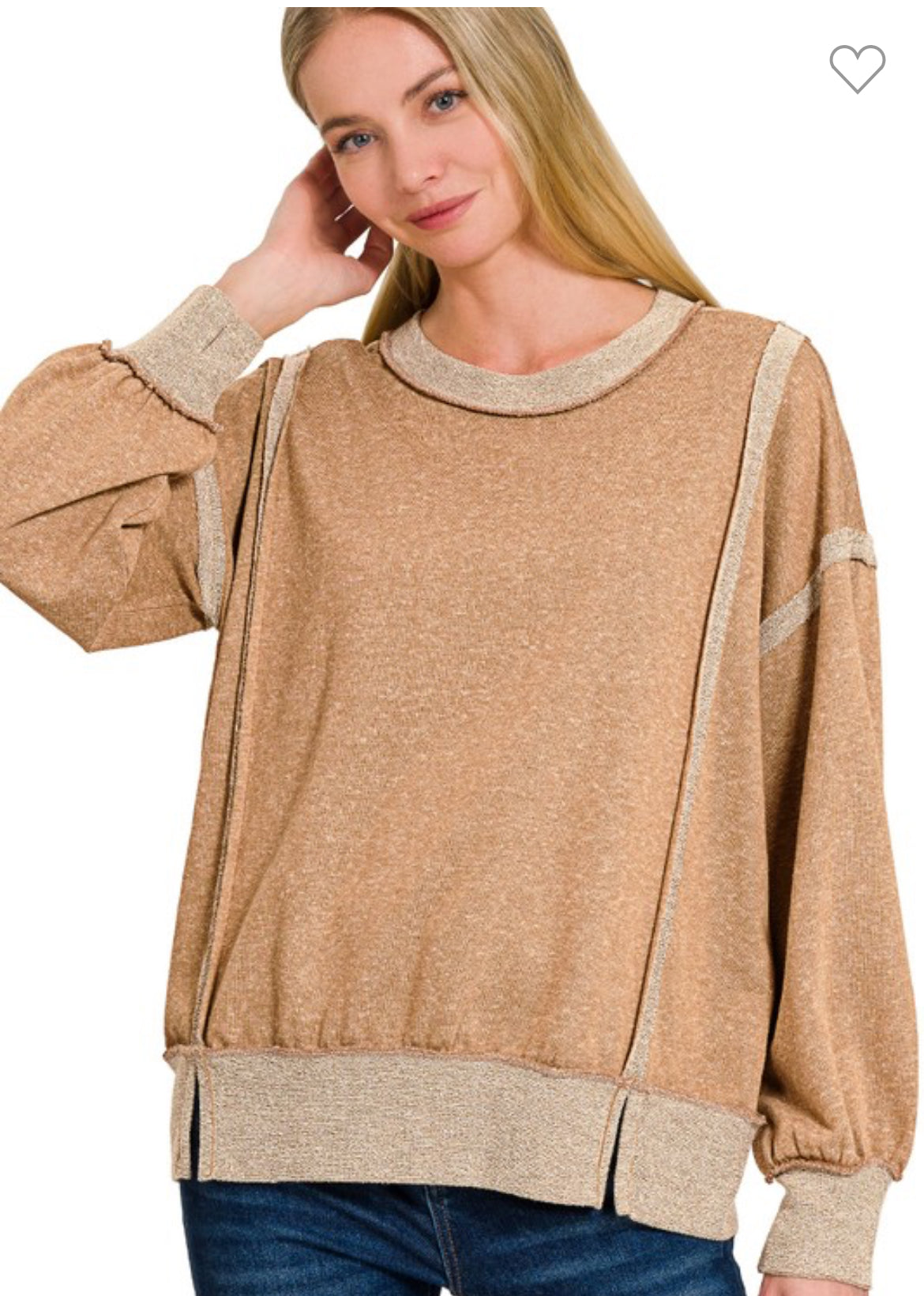 Exposed Seam Sweater