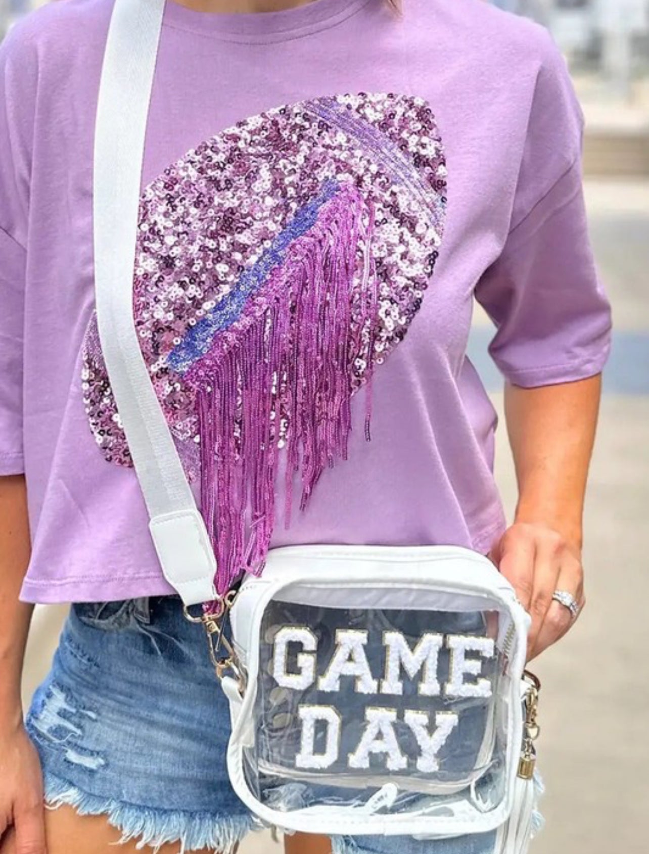 Clear Game Day Purse