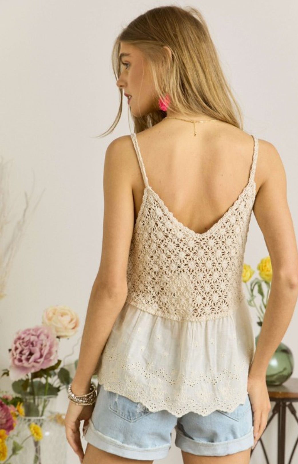 Crochet V-Neck Tank