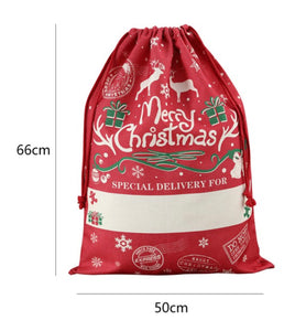 Christmas Drawstring Gift Bag