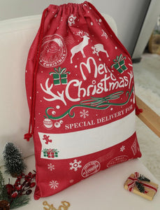 Christmas Drawstring Gift Bag