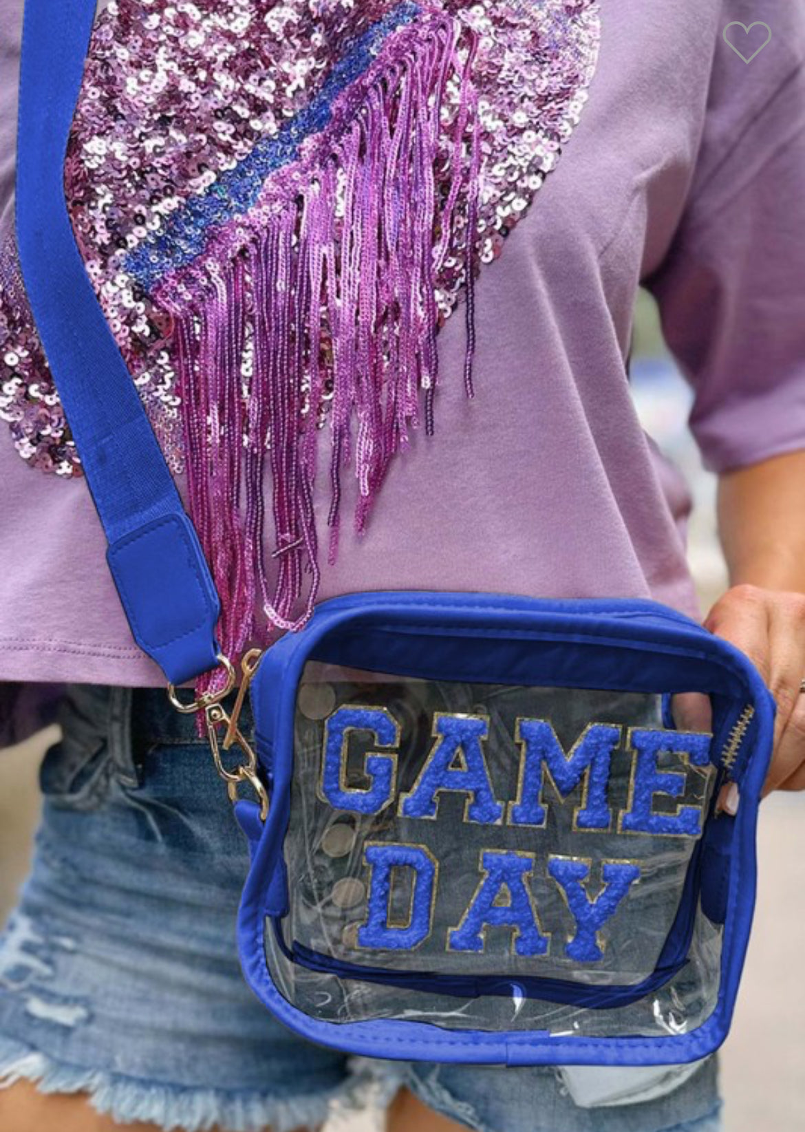 Clear Game Day Shoulder Bag