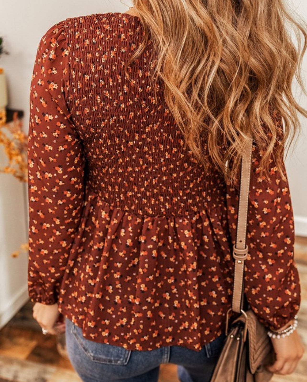 Floral Smocked Blouse