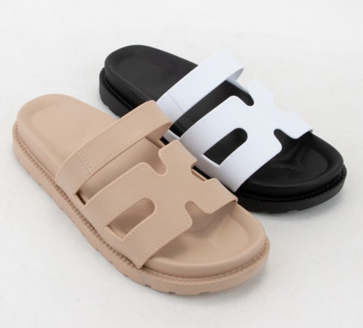 Tan Cutout Sandal