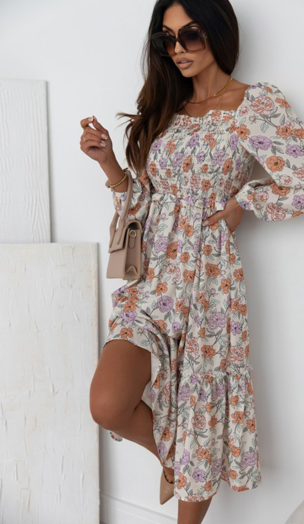 Floral Smocked Dress