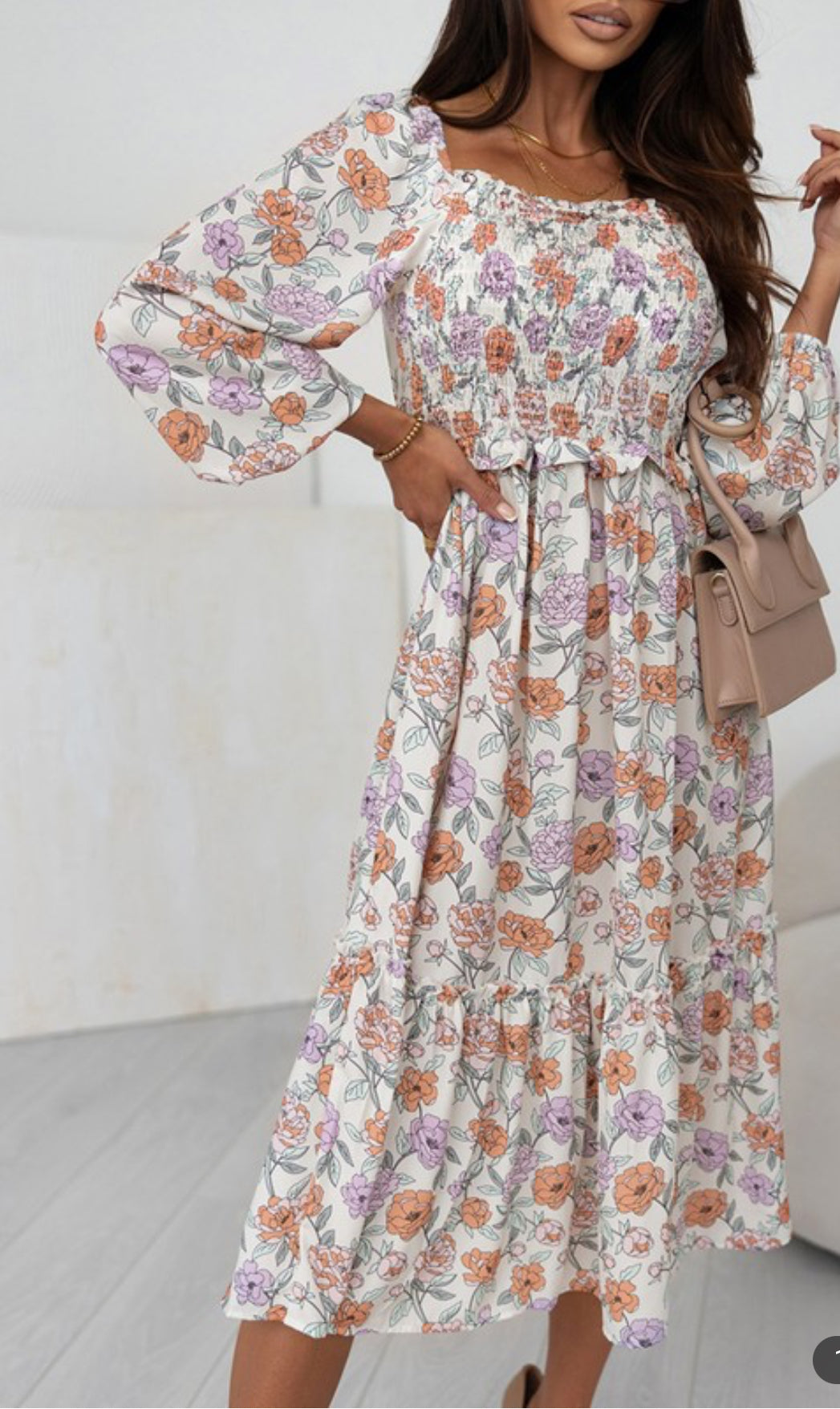 Floral Smocked Dress