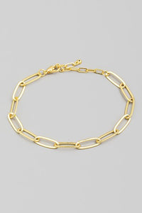 Dainty Oval Chain Bracelet