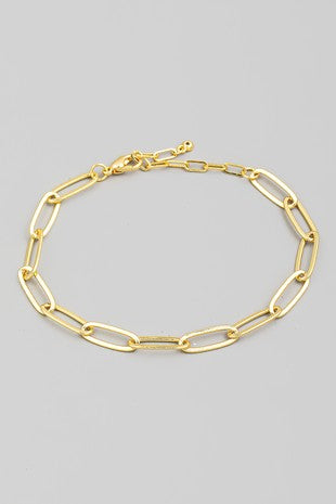 Dainty Oval Chain Bracelet