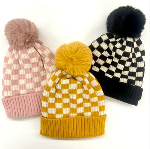 Checkered Beanie