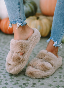 Plush Slip on Slippers