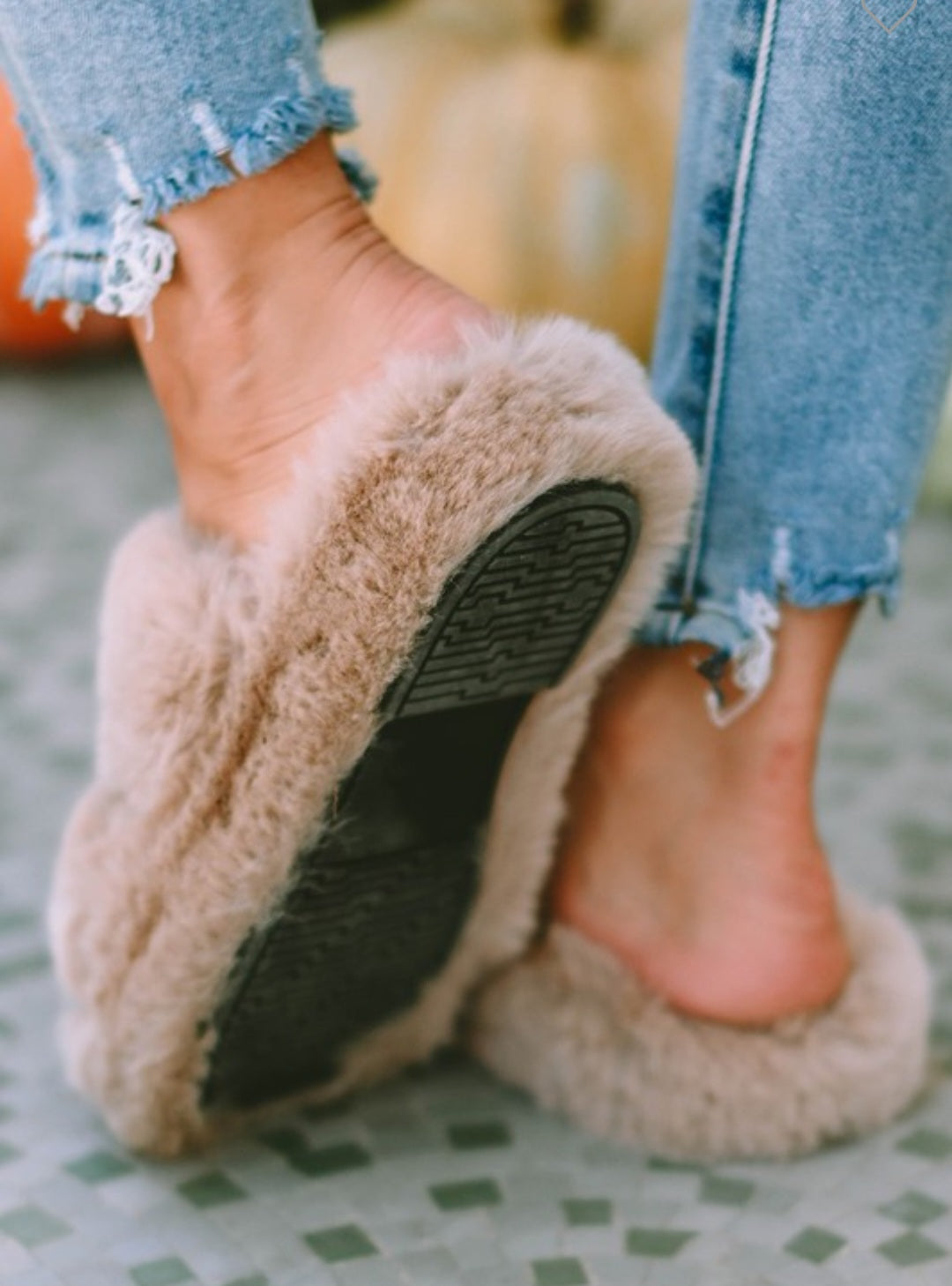 Plush Slip on Slippers