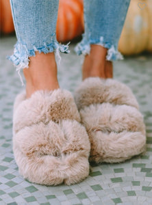 Plush Slip on Slippers