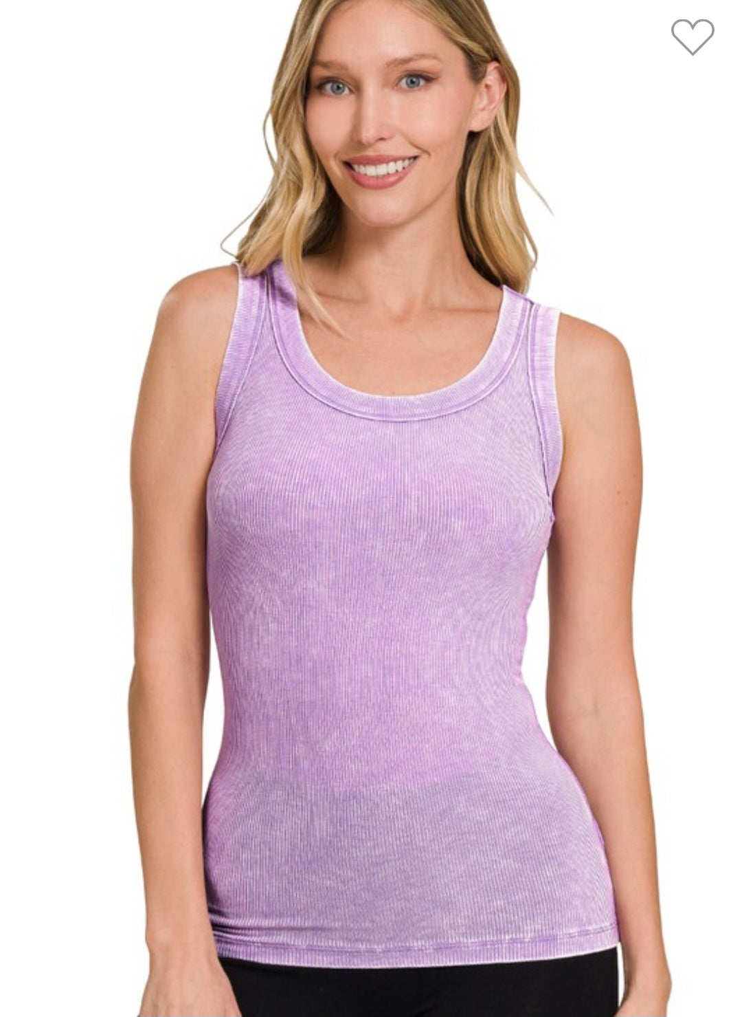 Super Soft Ribbed Scoop Neck Tank