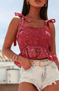 Floral Smocked Tank