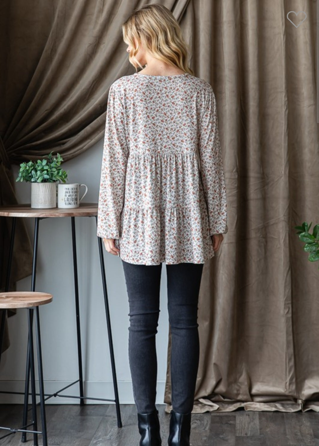 Puff Sleeve Tiered Top