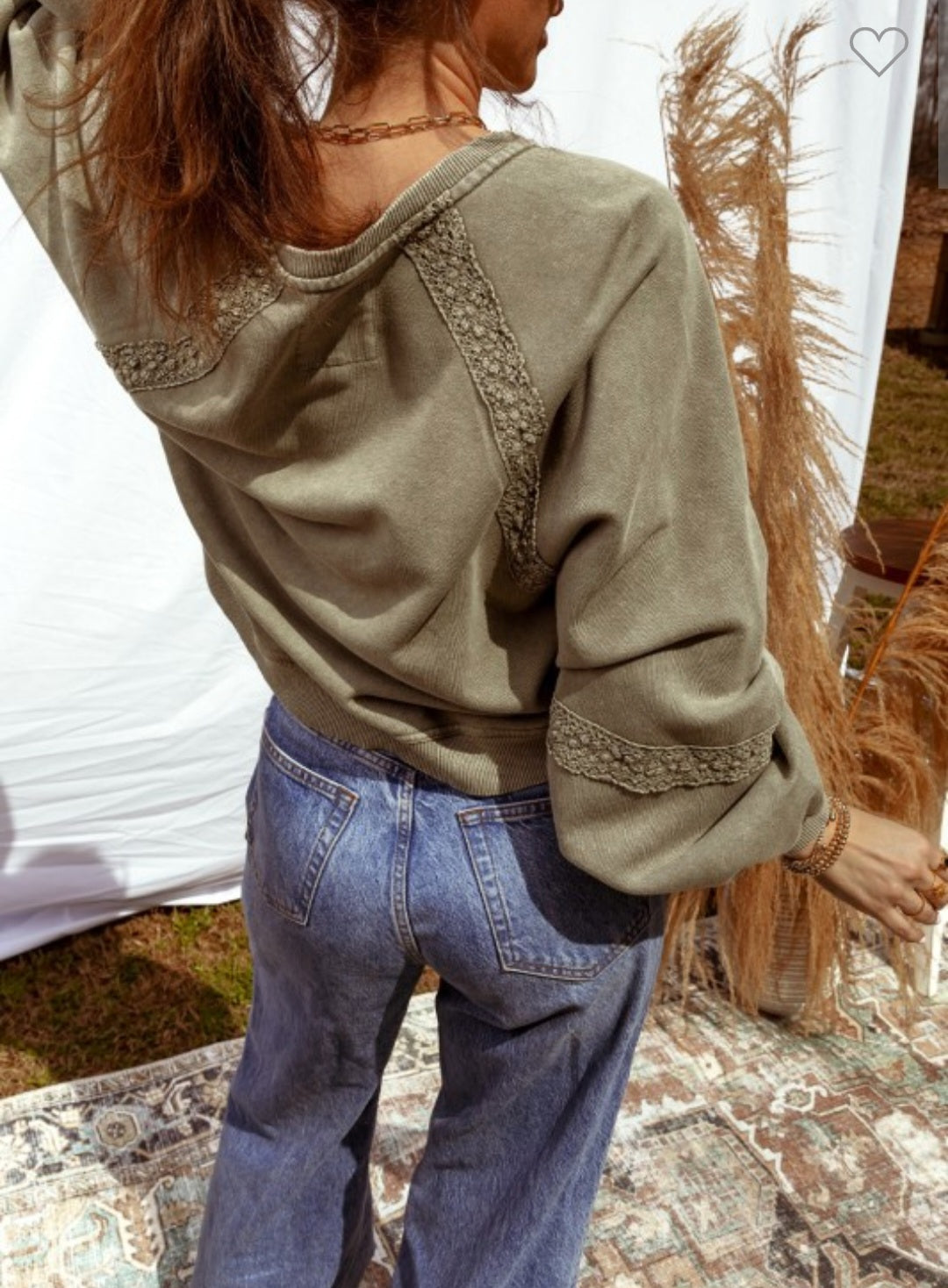 Mineral Washed Oversize Sweatshirt