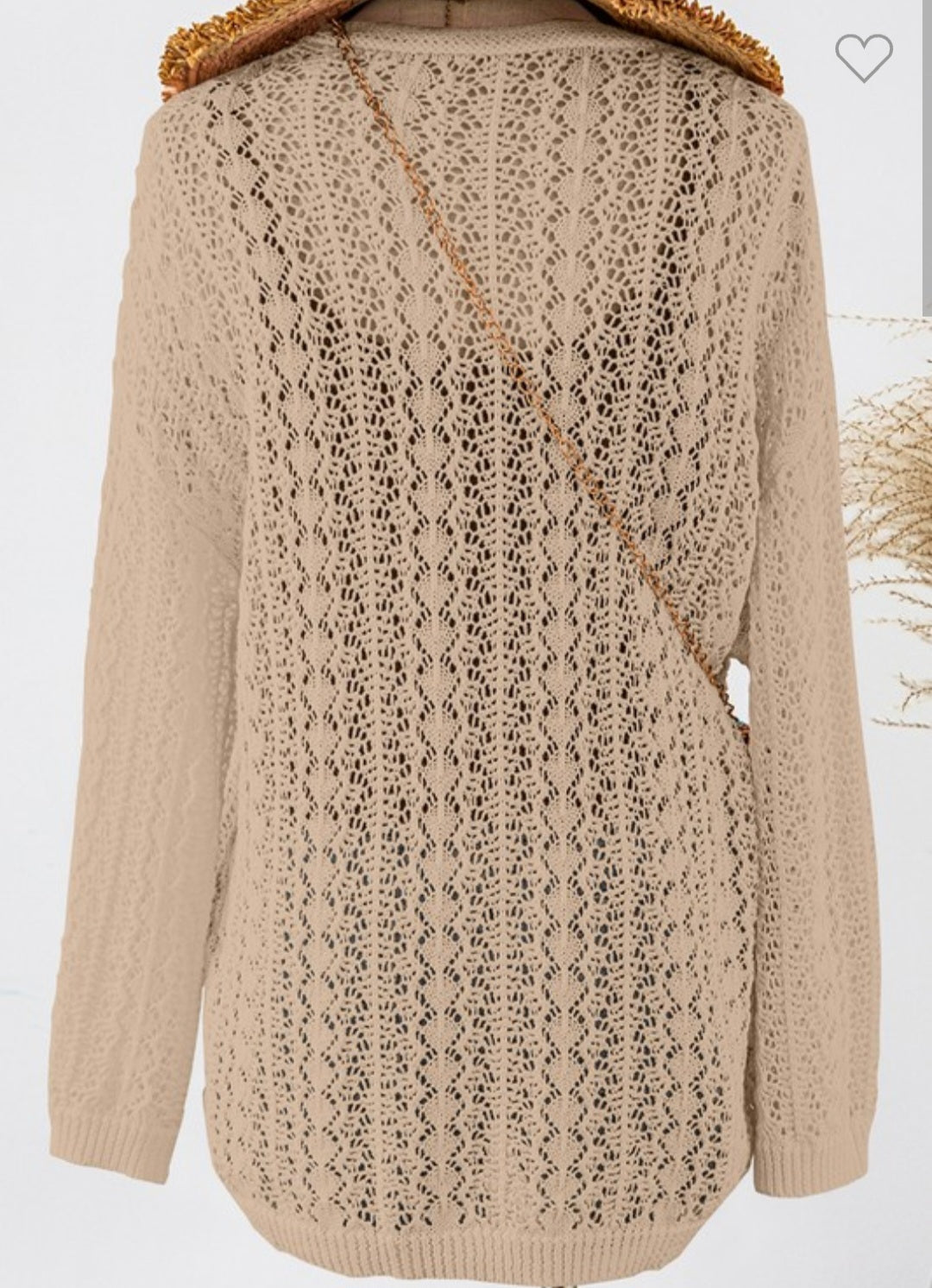 Hollow knit Cardigan