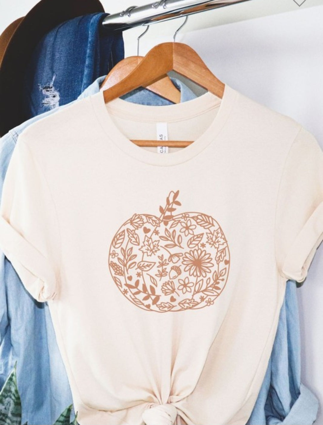 Floral Pumpkin Graphic Tee