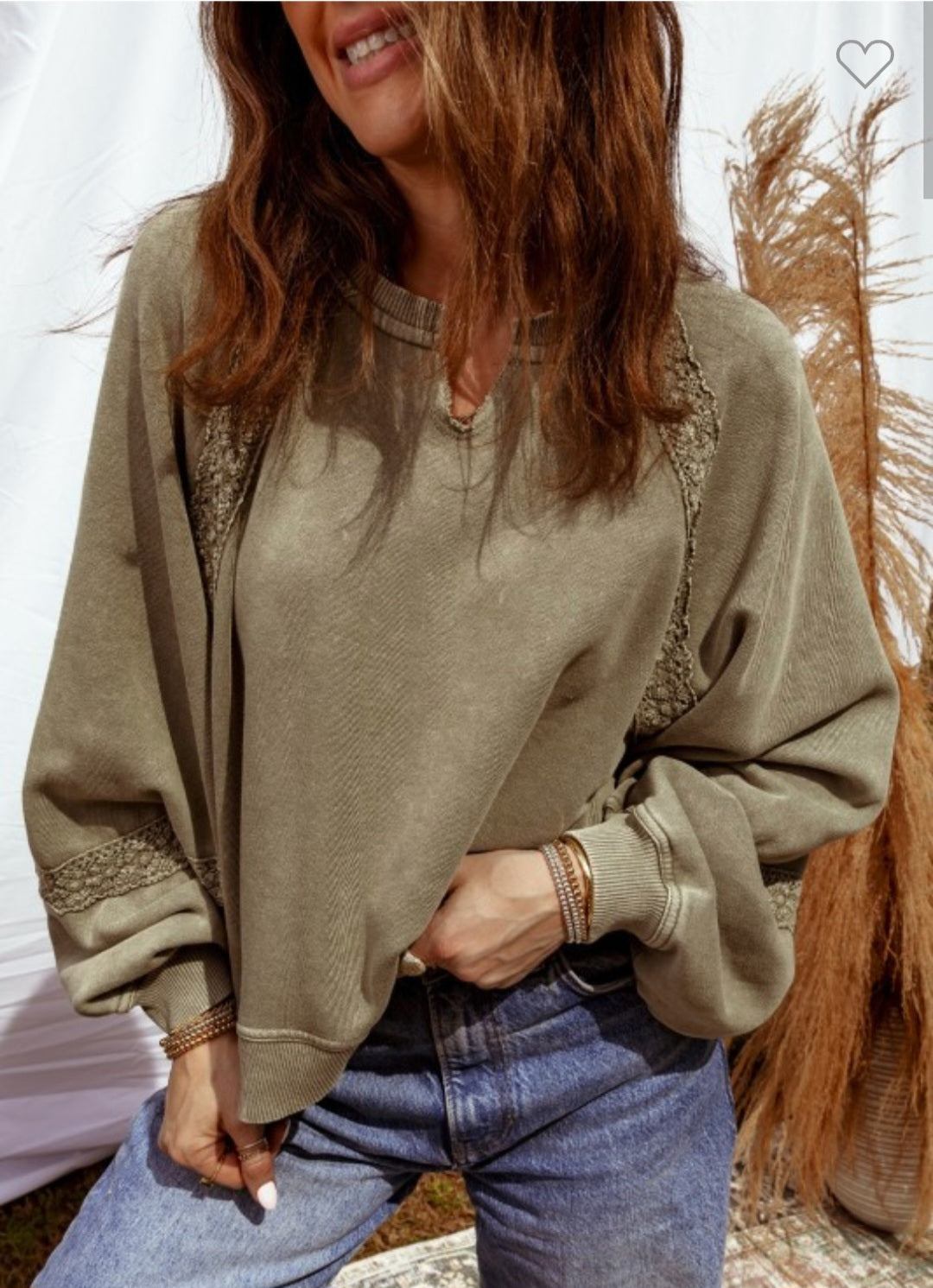 Mineral Washed Oversize Sweatshirt