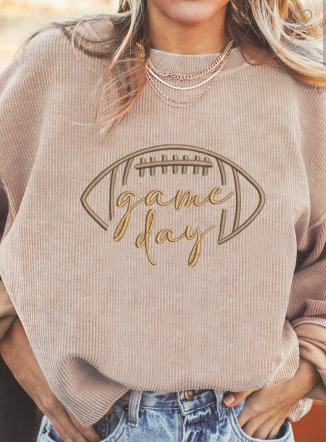 Ribbed Oversize Game Day Sweater