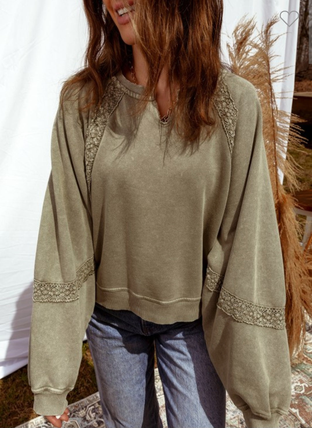 Mineral Washed Oversize Sweatshirt