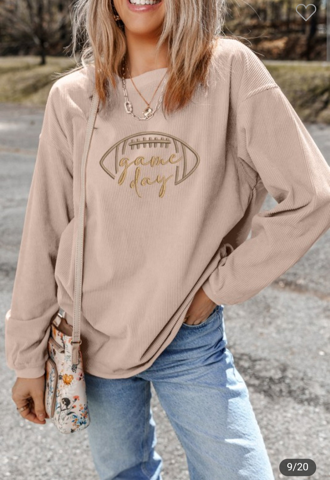 Ribbed Oversize Game Day Sweater