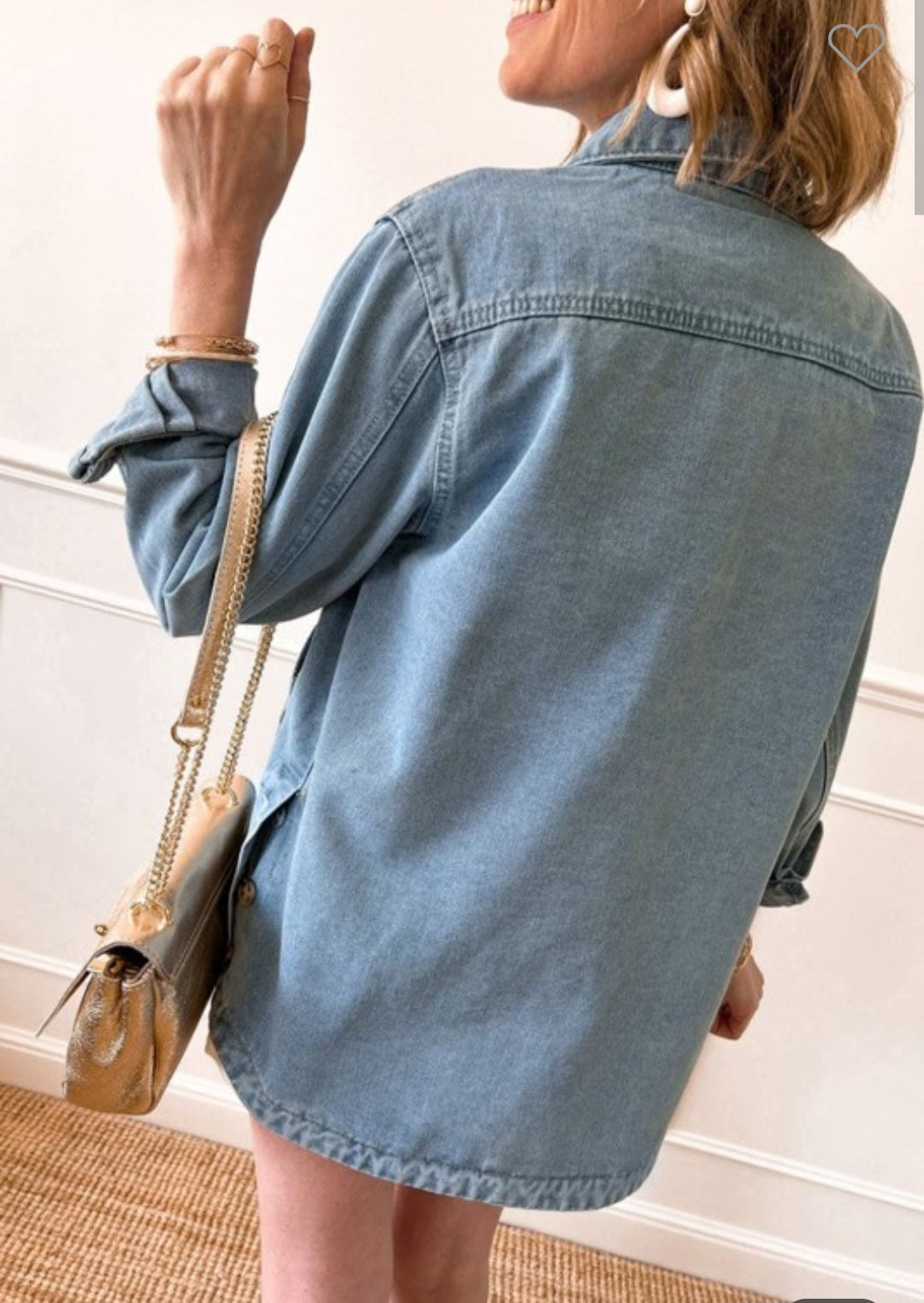 Denim Jacket with Front Pockets