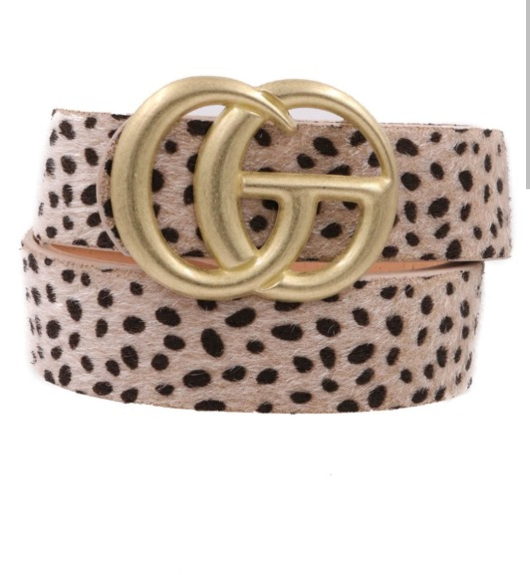 Cheetah Print Belts