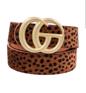 Cheetah Print Belts