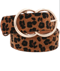 Leopard Print Belts